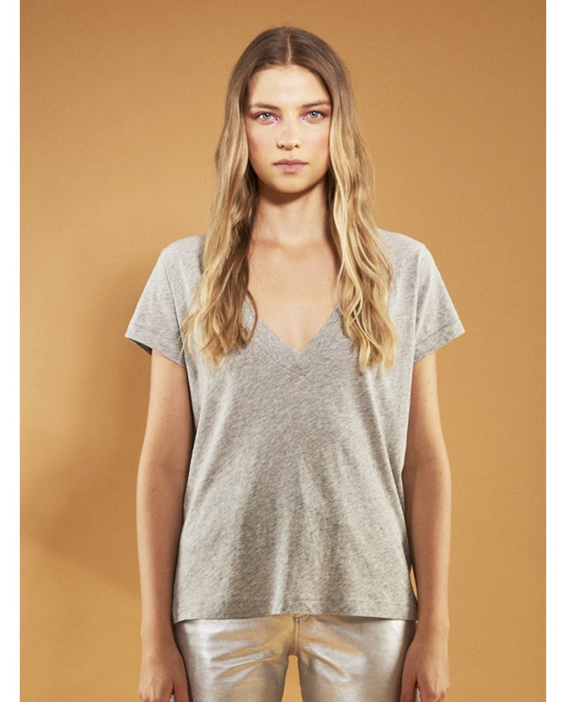 POLERA CLOE GRIS MELANGE