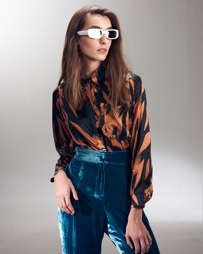 PANTALÓN VELVET CELESTE