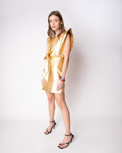 VESTIDO GALAXY DORADO