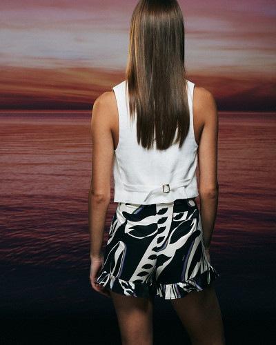 SHORT CARMELA ABSTRACT TROPIC