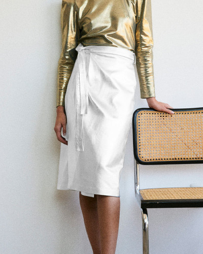 FALDA WRAP BLANCO