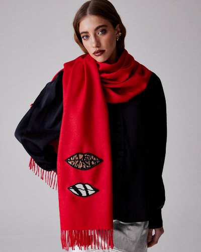 BUFANDA BACIO ROJA