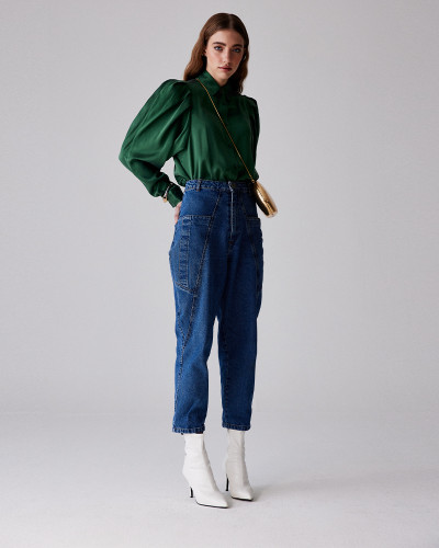 PANTALÓN BAGGY AZUL