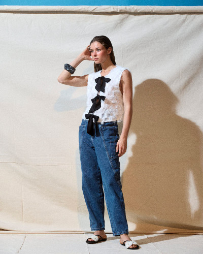 PANTALÓN BAGGY AZUL