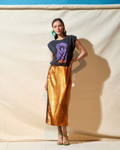 FALDA SPARKS COBRE
