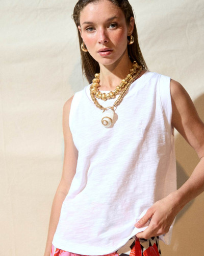 POLERA ZOE PALMERA BLANCA