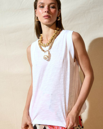 POLERA ZOE PALMERA BLANCA
