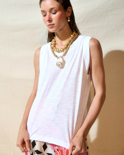 POLERA ZOE PALMERA BLANCA