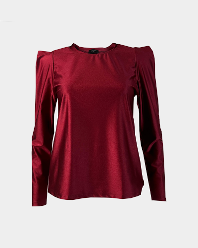 POLERA BOWIE BURDEOS