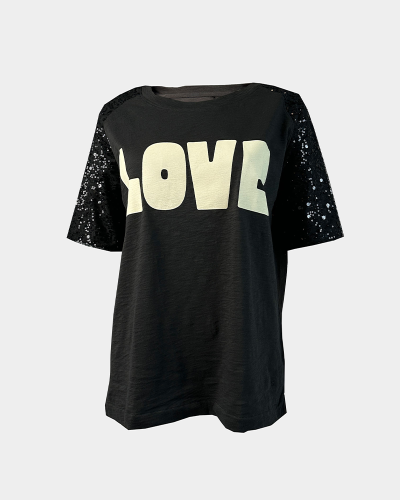 POLERA LOVE NEGRO HUMO