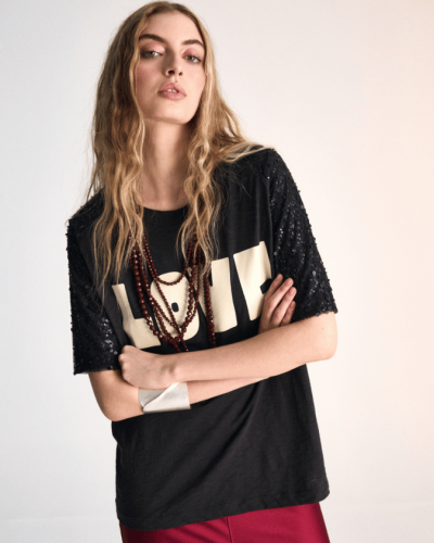 POLERA LOVE NEGRO HUMO