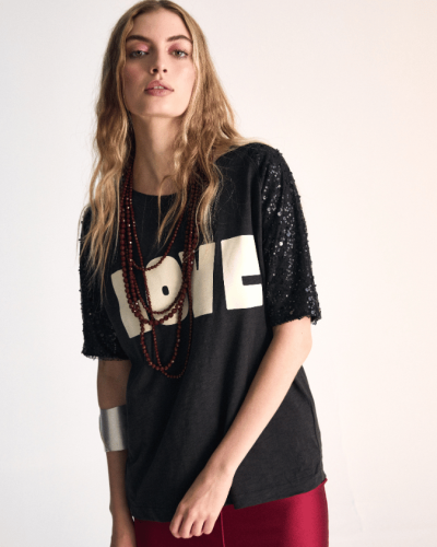 POLERA LOVE NEGRO HUMO