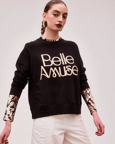 POLERÓN BELLE AMUSE NEGRO HUMO