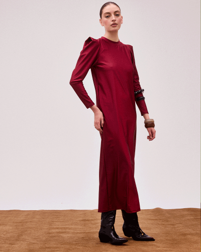 VESTIDO MAGIC BURDEOS