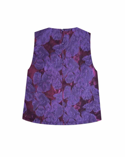 BLUSA ANTIBES PURPLE FLOWER