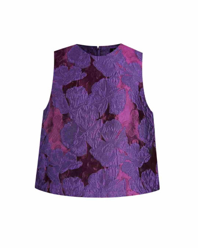 BLUSA ANTIBES PURPLE FLOWER