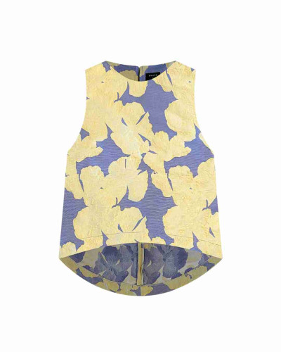 BLUSA CANNES YELLOW FLOWER