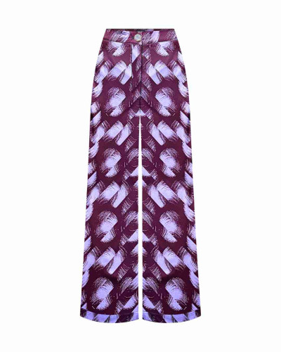 PANTALÓN MAJO DOTS BLUR BURDEOS