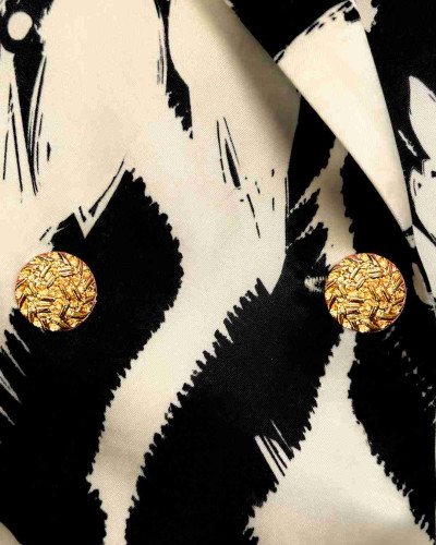 BLAZER MÓNACO ABSTRACT FLOWER ECRU