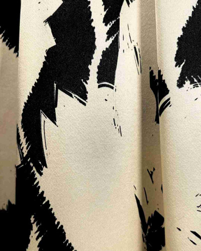 FALDA VENUS ABSTRACT FLOWER ECRU