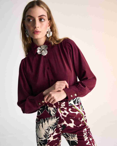 BLUSA DALÍ BURDEOS