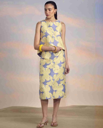 BLUSA CANNES YELLOW FLOWER