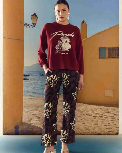 PANTALÓN GABA FLOWER