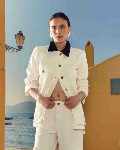 CHAQUETA QUEEN CRUDO