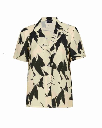 BLUSA CABARETE ABSTRACT TROPIC CRUDO