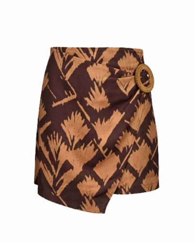 FALDA MAUI PALM LINO