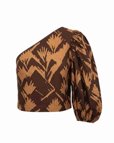 BLUSA CAIMÁN PALM LINO