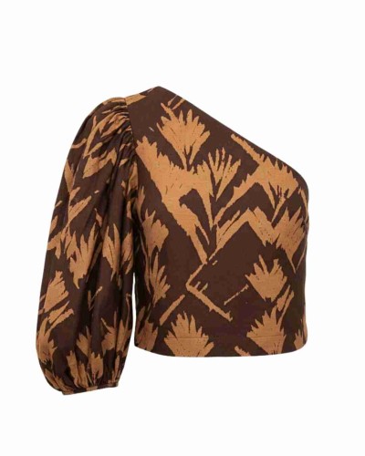 BLUSA CAIMÁN PALM LINO