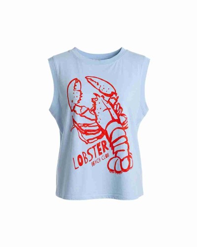 POLERA LOBSTER CELESTE