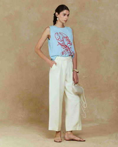 POLERA LOBSTER CELESTE