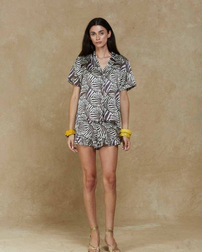 SHORT CARMELA PALMERA CEBRA