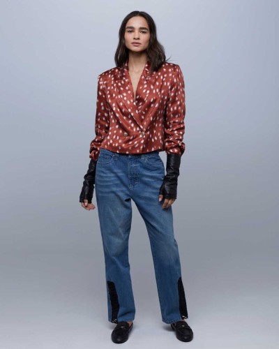 PANTALÓN MACRAMÉ AZUL