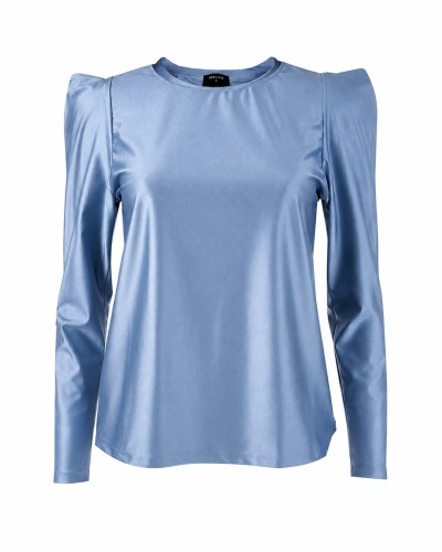 POLERA BOWIE CELESTE