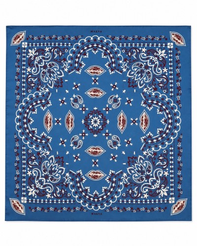 PAÑUELO PAISLEY CELESTE