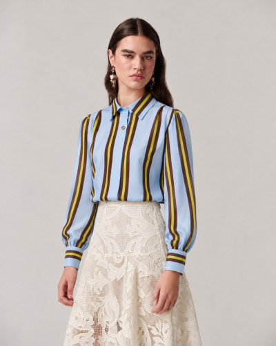 BLUSA TROPEZ RAYA CELESTE